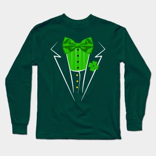 Saint Patrick's Day Irish Funny Tuxedo Costume Pub Long Sleeve T-Shirt